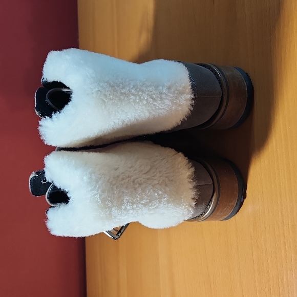 Fabianelli Suede Shearling Boots size EU 36 US 5.5/6 - Picture 6 of 9
